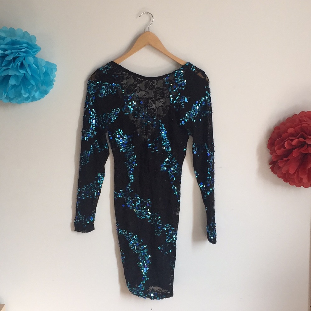 Love Cake Brand Lace & Sequins Dress